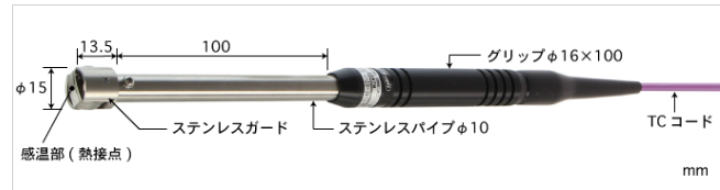 靜止表面用溫度計探頭A-231K-01-1-TC1-ASP