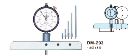 TECLOCK得樂 量表移動型指針式深度計(jì)DM-293