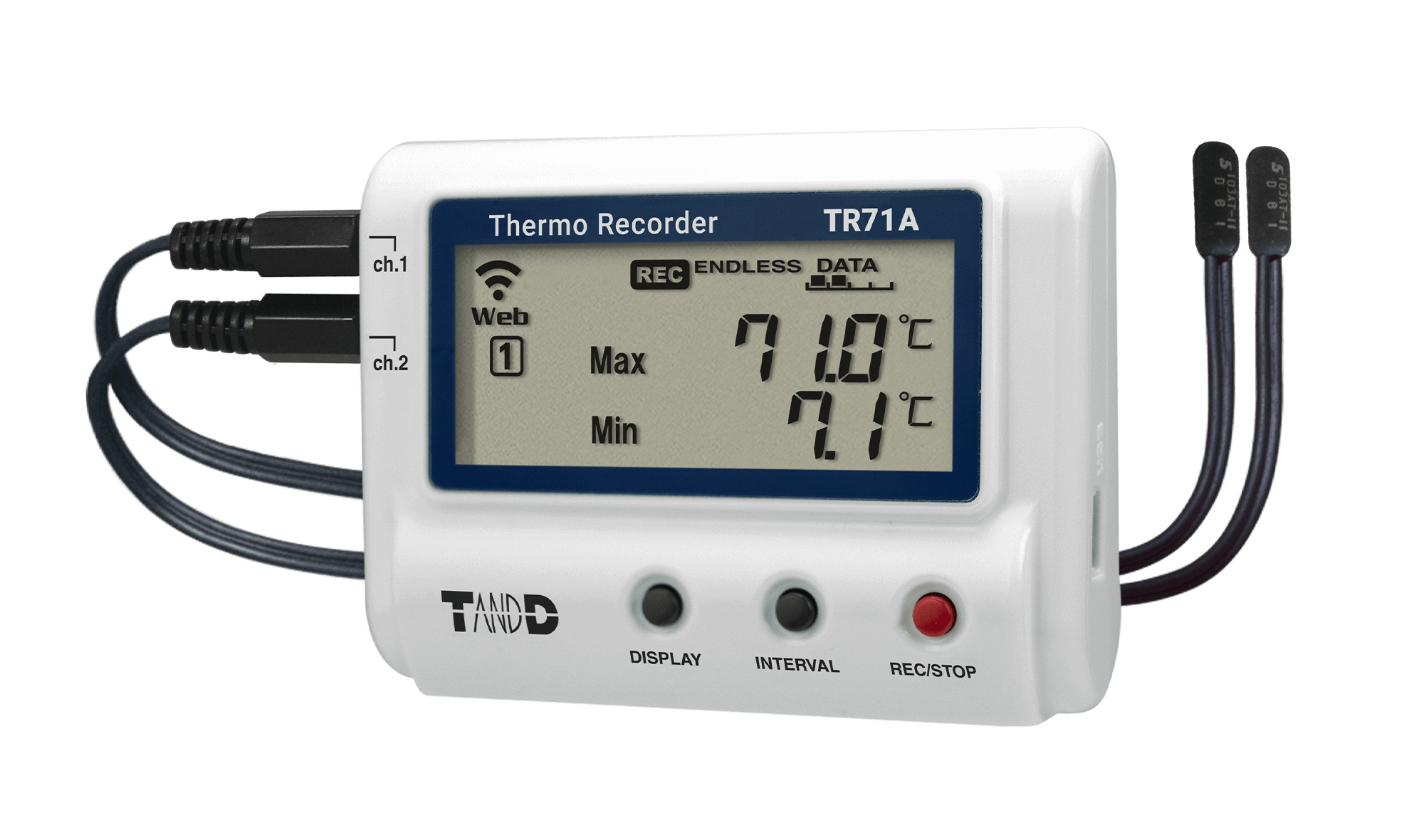 日本tand進口TR71A溫度記錄儀